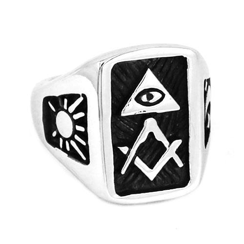 Fellowcraft Blue Lodge Ring - [Black & Blue] - Bricks Masons