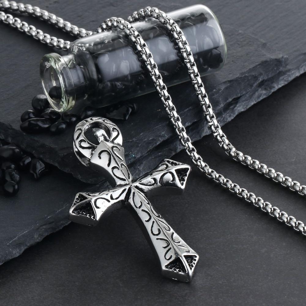 Medieval Pattern Cross Necklace - Bricks Masons
