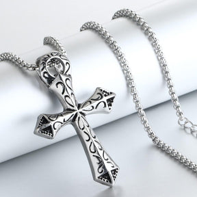 Medieval Pattern Cross Necklace - Bricks Masons