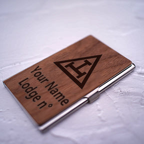 Royal Arch Chapter Business Card Holder - (RFID Protection) - Bricks Masons