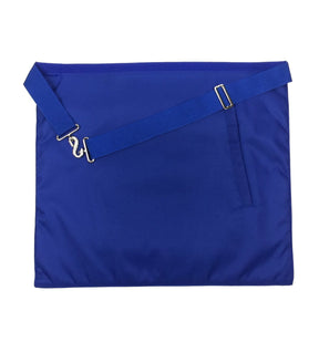 Senior Steward Blue Lodge Officer Apron - Royal Blue with Wreath - Bricks Masons